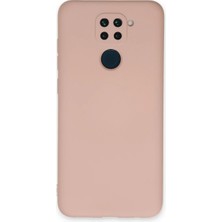 Aparim Xiaomi Redmi Note 9 Kılıf Nano Içi Kadife Silikon - Pudra