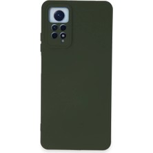 Aparim Xiaomi Redmi Note 12 Pro 4g Kılıf Nano Içi Kadife Silikon - Koyu Yeşil