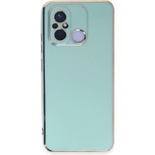 Aparim Xiaomi Redmi 12C Kılıf Volet Silikon - Açık Yeşil