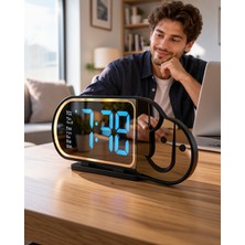 Bucuks LED Dijital Masa Saati Alarmlı 12/24 Saat Sıcaklık Göstergeli DS3827MASASAATI-1