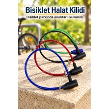 Mucit Home Bisiklet Halat Zincir Kilidi  Çelik Kilit Çap 10 mm Ø  Hırsız Önle Güvenlik 1 Adet