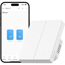 TemmuzX Zbm5 Zigbee Akıllı Işık Anahtarı, 80-Tip, 2 Kanal, Röle Anahtarı, Nötr Kablolu Veya Nötr Kablosuz Kurulumlar Için, Uygulama ile Uzaktan Kontrol, Hub G