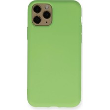 Bucuks Apple iPhone 11 Pro Kılıf Nano Içi Kadife Silikon - Yeşil