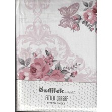 TemmuzX Özdilek Fitted Lastikli Çarşaf Seti Yastıklı ÇARŞAF%100 Pamuk Ranforce 160 x 200 Çift Kişilik Pudra
