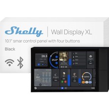 TemmuzX Wall Display Xl Siyah - Wlan Akıllı Ev Kontrol Paneli, Termostat, Entegre 5A Röle, Nötr Iletken Gerekli, Çevre Verileri, Kontrol Merkezi, Alexa ve Goo