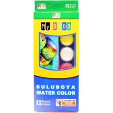 TemmuzX Südor My Dido 12'li Sulu Boya Büyük Boy 12 Renk Sulu Boya + Fırça