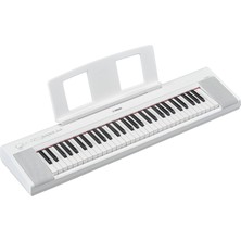 TemmuzX Piaggero Np-15 61-Tuşlu Eğitim Klavyesi (Beyaz)