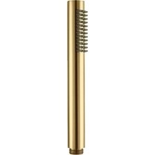 TemmuzX El Duş Başlığı Pirinç Metal Oval KE101 (Altın)