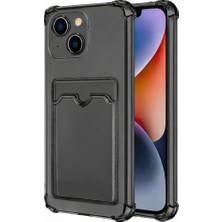 TemmuzX Iphone 14 Plus Ile Uyumlu Yüksek Kalite Özel Kartlıklı Şeffaf Telefon Kılıfı – Arka Cepli Cüzdanlı Silikon Koruyucu Kapak, Darbe Emici Esnek Tpu, Günl
