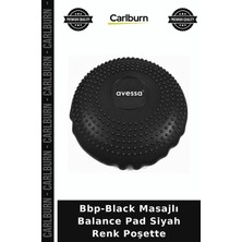 Carlburn Premium Bbp-Black Masajlı Balance Pad Siyah Renk Poşette Spor Aleti Fitness Destek Ürünü