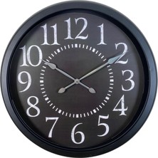 TemmuzX Black Legacy 60 x 60 cm Metal Duvar Saati