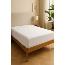TemmuzX 140 x 200 cm Düz Pamuklu Tek Kişilik Lastikli Fitted Penye Çarşaf