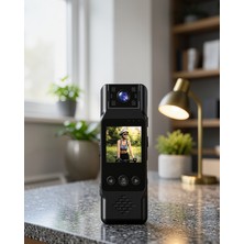 Hcc Trend Mini Kamera 180 Derece Dönen Lens 1080P Full Hd XUCZZZL13VÜCUTKAMERASI-2-1