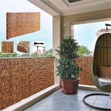 TemmuzX Bu Bahçe Çiti Rulosu – Balkon, Teras ve Bahçe Için Doğal Gizlilik Perdesi 1,3 M x 7 M Dış Mekanda Mahremiyetinizi Korumak Için Ideal Çözüm