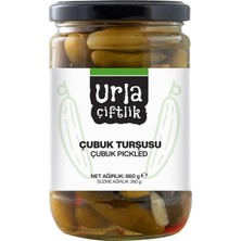 3 Adet Urla Çiftlik Çubuk Turşu 660 G