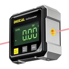 TemmuzX Loyka 5521 Dijital Eğim Ölçer Mıknatıslı Çift Çizgi Lazerli