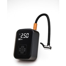 TemmuzX Kablosuz Şarjlı Hava Pompası 4000MAH Yüksek Kapasiteli Batarya, 150 Psı Dijital Basınç Göstergeli LCD Ekran, LED Acil Durum Işığı, Otomobil, Motorsikl
