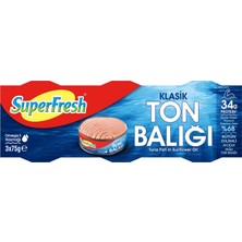 4 Adet Superfresh Klasik Ton Balığı 3X75 G