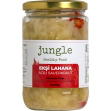 Jungle Healthy Food 2 Adet Jungle Ekşi Lahana  Acılı Sauerkraut Turşu 580 G