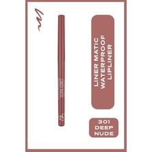 TemmuzX Liner Matic Waterproof Lippencil - Suya Dayanıklı Dudak Kalemi NO:301 Deep Nude