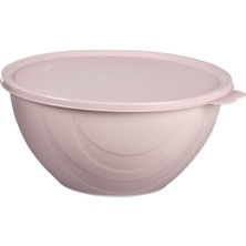 TemmuzX Moon Star Elegance Kapaklı Yoğurt Mayalama Kabı Yemek Saklama Kabı 4 LITRE-RBK-313 Açık Gül Kurusu