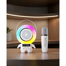 SDT Mini Karaoke Hoparlör Rgb Işıklandırmalı Uczzztekmikrofonastrospeaker-5
