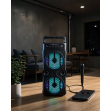 SDT Kablosuz Bluetooth Hoparlör LED Işıklı 1200 Mah UCZZZ1688HOPARLÖR-6