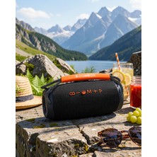 SDT Kablosuz Hoparlör Bluetooth 5.1 Rgb Işıklı UCZZZBOMBOX3PROSİYAH-6
