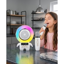SDT Astronot Mini Bluetooth Hoparlör ve Karaoke Mikrofon