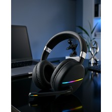 SDT Kablosuz Rgb Siyah Kulaklık UCZZMAX17-6