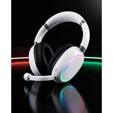 SDT Kablosuz Bluetooth Kulaklık Rgb Beyaz Max-17