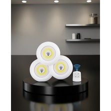SDT Kablosuz LED Spot Lamba Seti 3'lü UCZZZ3LÜSPOTLEDIŞIKKKKKK2