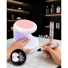 SDT Tırnak Matkabı ve LED Oje Kurutucu 2'li Set Uczztırnakkurutmatörpü3