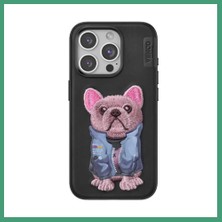 S'82 Venco iPhone 15 Pro Uyumlu Cute Desenli Kapak - Siyah BZS82