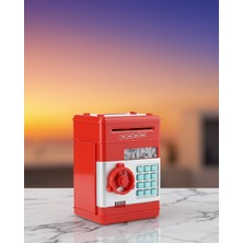 SDT Atm Görünümlü Kırmızı Elektronik Şifreli Kumbara UCZZZSAM53NUMBERBANK-2