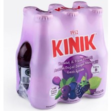 TeknoKapsül Kınık Extra B Vitaminli Karadut & Frenk Üzümü Aromalı Maden Suyu 6 x 200 ml
