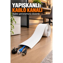 Mucit Home Kablo Kanalı 3 Metre - Yapışkanlı Kablo Gizleme ve Kablo Düzenleyici Organizer