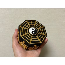 Marka Kolik 3D Baskı Oryantal Bagua Fener Tealight Mumluk Çok Parçalı Dekoratif Mum Feneri