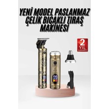 Marka Kolik Profesyonel Saç Sakal Vücut Kulak ve Burun Tıraş Makinesi 3 Başlıklı