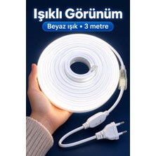 Marka Kolik Beyaz Işıklı Şerit Aydınlatma 3 Metre Fişli Model - Lisinya