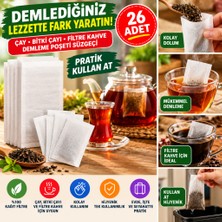 Marka Kolik 26 Adet Pratik Kullan At Çay,bitki Çayı,filtre Kahve Demleme Poşeti Süzgeci