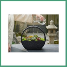 S'82 3D Baskı Self-Watering Planter - Kendi Kendini Sulayan Saksı-Siyah BZS82