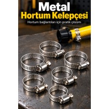 Mucit Home Metal Kelepçe Seti 10 Adet Hortum Boru Sıkma Kelepçesi 18-20-23-25-27 mm