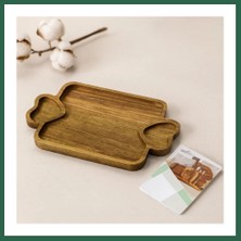 Vintessy Vıntessy Akasya Ahşap Sunum Tepsisi 25X14X1.4 cm BZS01