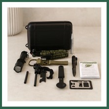 Vintessy Vıntessy 12 Parça Kamp ve Hayatta Kalma Seti (Survival Kit) BZS01