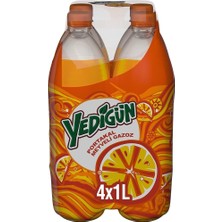 TeknoKapsül Yedigün Portakal Meyveli Gazoz Pet 4x1 L