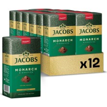 TeknoKapsül Jacobs Monarch Filtre Kahve 500 gr x 12 Paket, Orta Kavurma
