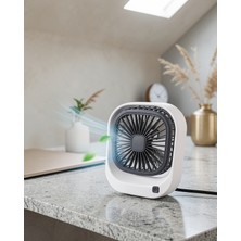 Hazal Boutique Masaüstü Fan Şarjlı Kullanım 16000MAH UCZZBWFN2VANTİLATÖR-2