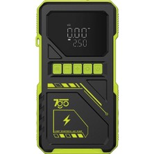TemmuzX 7A8 1200A Akü Takviye Cihazı ve Lastik Şişirme Pompası, 12000 Mah Powerbank, LCD Ekranlı Jump Starter