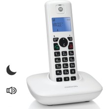 Motorola T401+ Beyaz Masa Telefonu DECT Telsiz Handsfree Modern Tasarım Aydınlatmalı Ekran